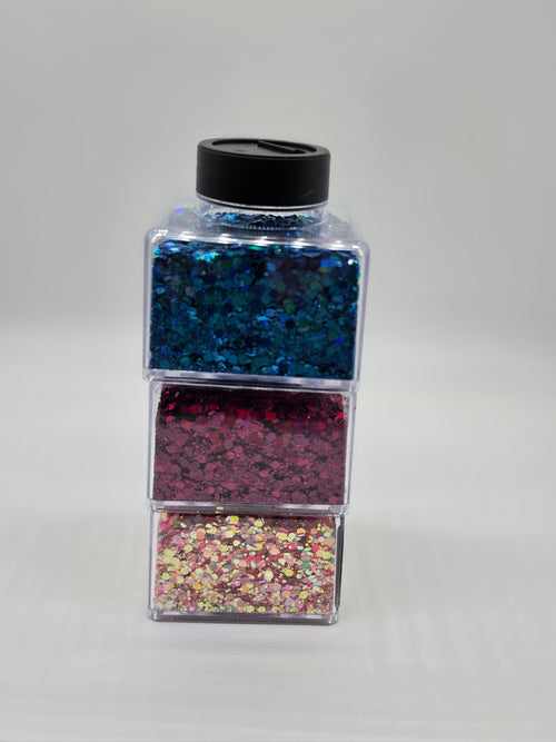 Add on Square stackable glitter jars